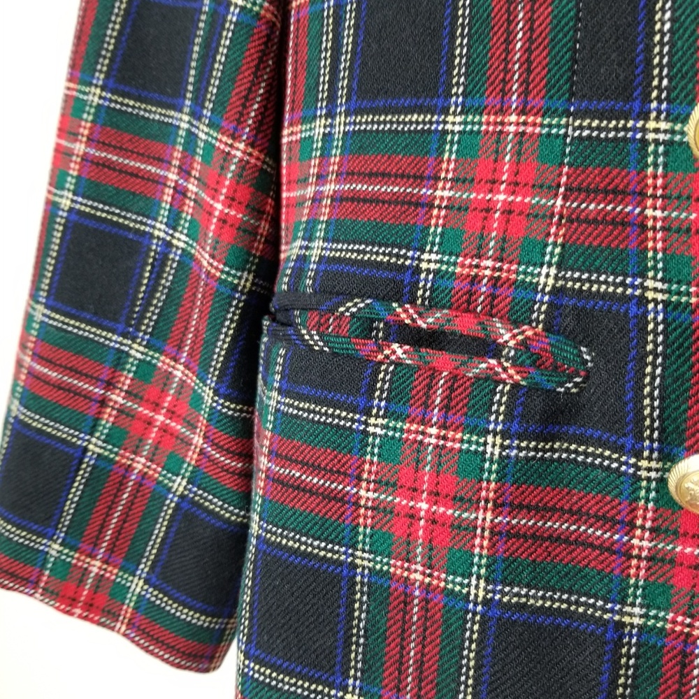 PENDLETON VTG Red Green Blue Tartan Wool Blazer - Picture 4 of 7